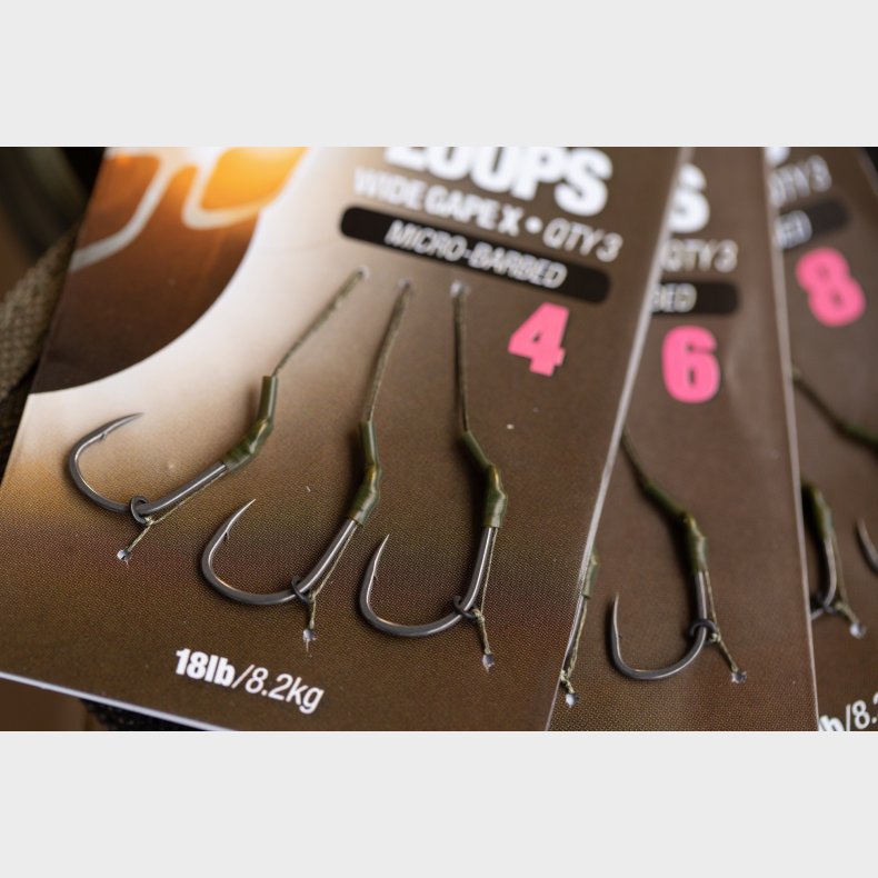 Korda Ready-Tied Loop Rigs Wide Gape